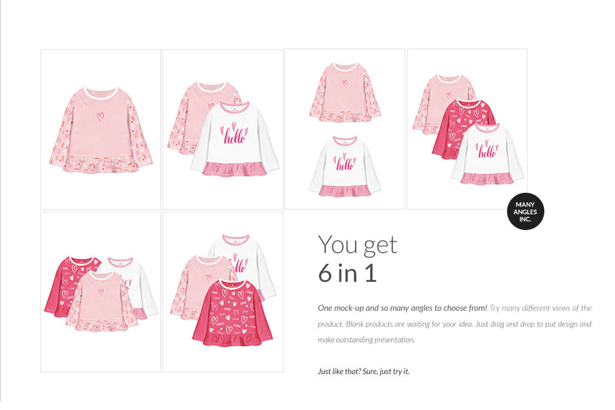 Baby Longsleeve with Flounce Mock-up, a Shirt Mockup by Mocca Mockups Store (Photo 5 of 22)