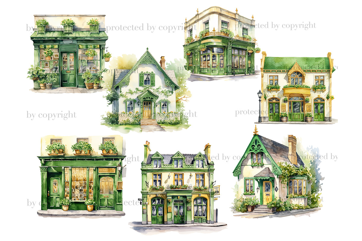 St.Patricks Day Irish Pub PNG, an Object Illustration by GlamArtZhanna (Photo 4 of 6)