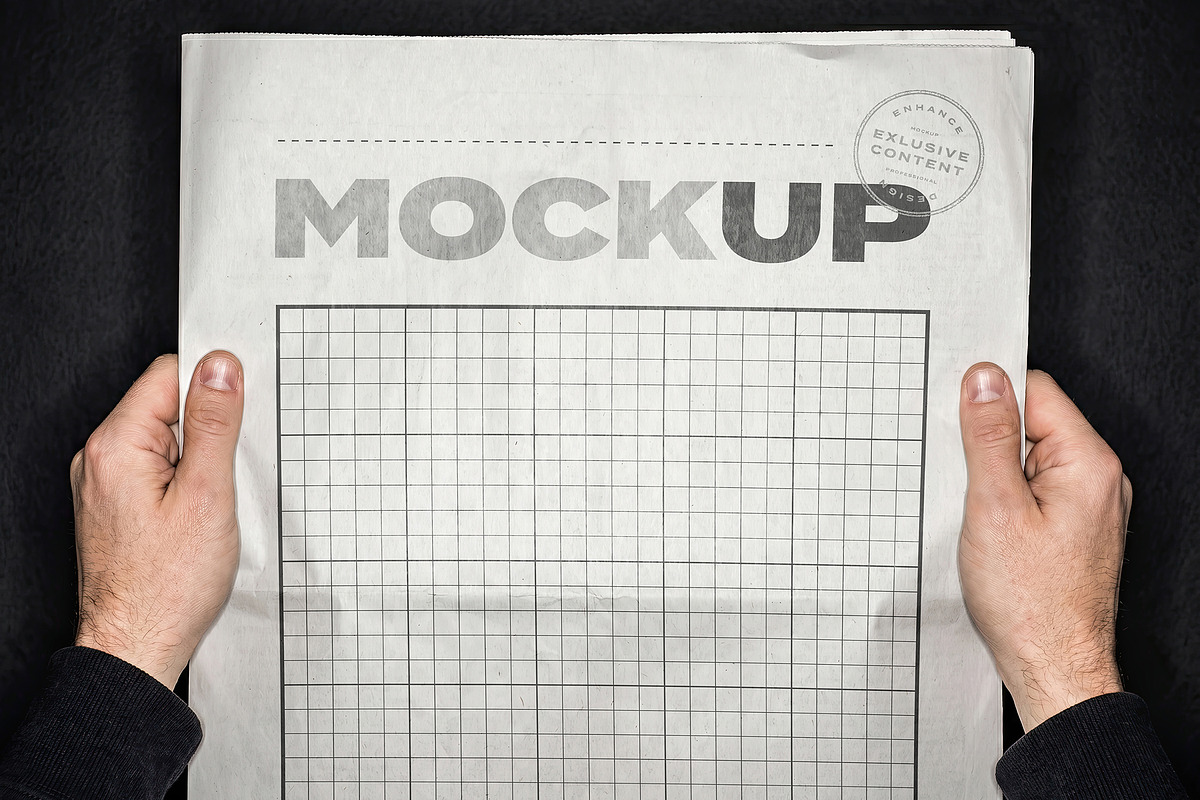 Newspaper Hard Flash Mockups, a Books & Magazine Mockup by Luuqas Design (Photo 4 of 4)