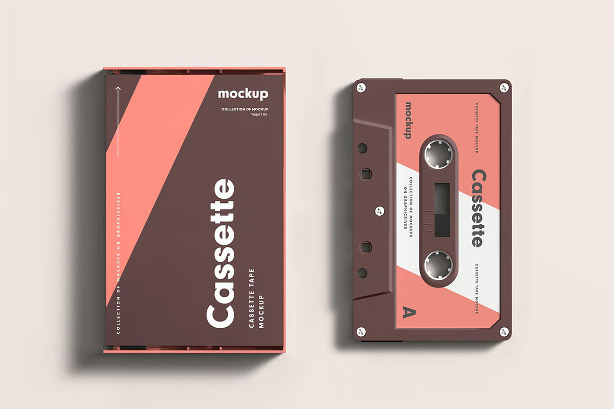 Cassette Mock-up, a Product Mockup by zippypixelstudio (Photo 12 of 15)