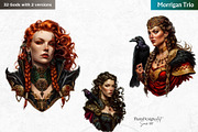 Celtic God Goddess clipart set, a Person Illustration by ThatsDesignArt (Thumbnail 12 of 12)