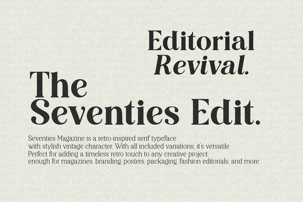 Editorial Revival Serif (70 fonts), a Serif Font by MaxArt Foundry (Photo 26 of 30)