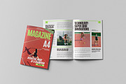A4 magazine mock-up, a Books & Magazine Mockup by hokagata (Thumbnail 2 of 5)