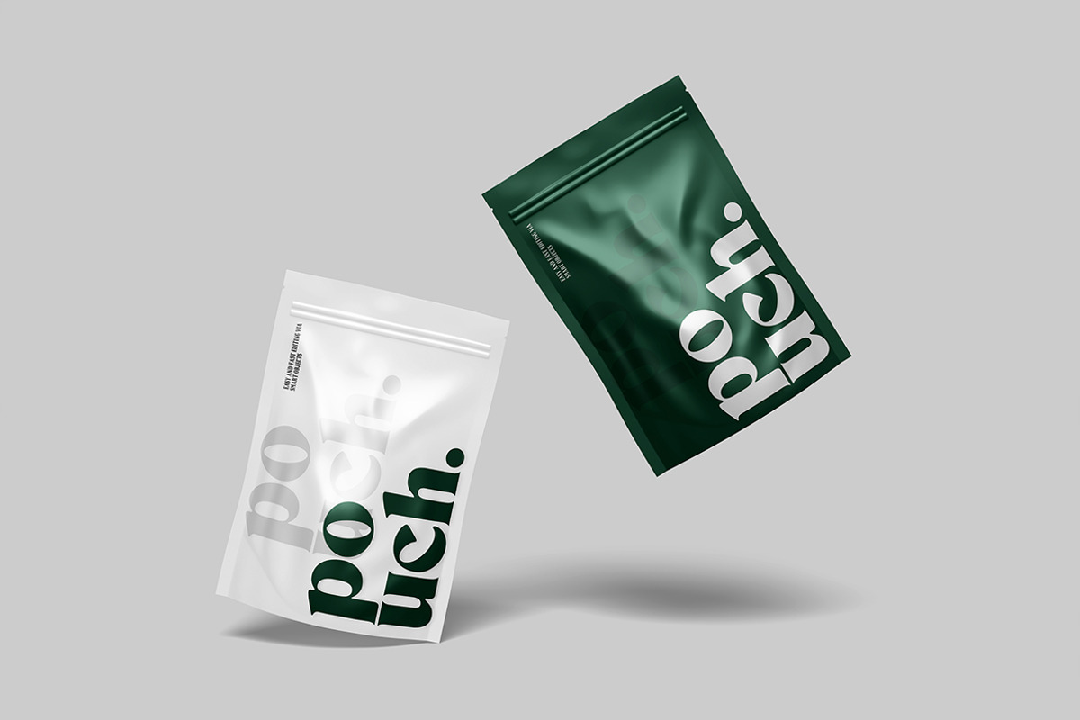 High Quality Pouch Packaging Mockup, a Mockup by DxSLEX (Photo 3 of 5)