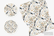 watercolor bird seamless pattern, a Pattern Graphic by Pink Studio Art (Thumbnail 3 of 4)