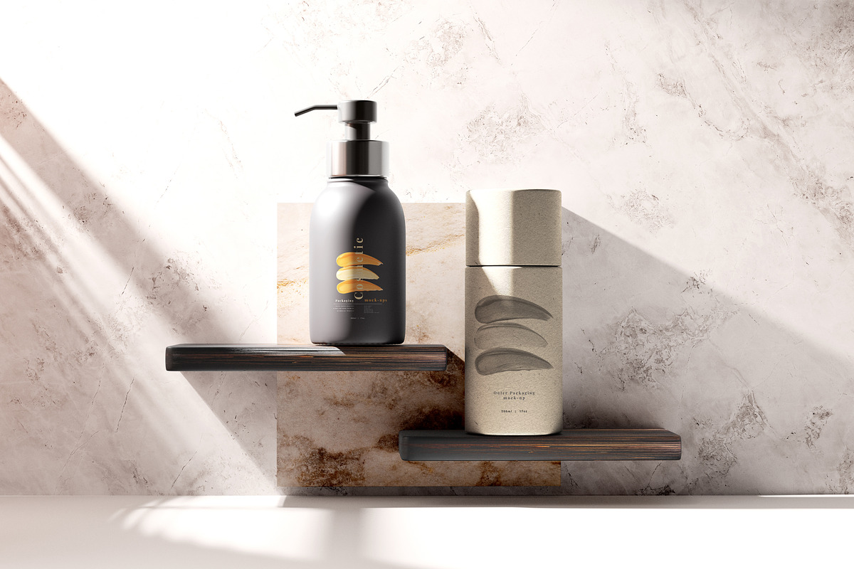 Dark Plastic Cosmetic Mockup Bundle, a Cups & Container Mockup by pmvch (Photo 111 of 111)