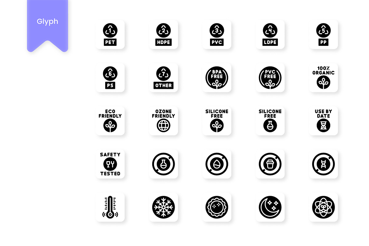 Packaging Labels Icons, a Duotone Icon by HacaStudio (Photo 3 of 3)