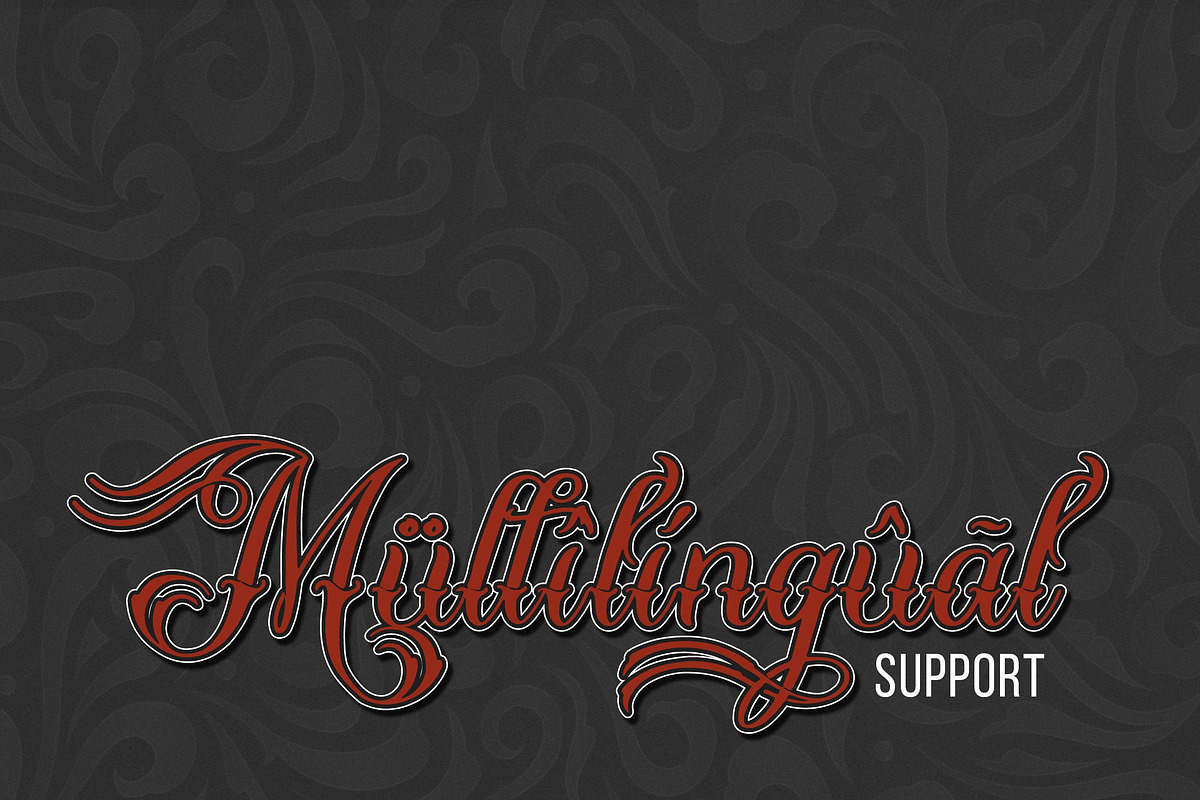 Claimus de Sances | Tattoo Script, a Script Font by Denustudios (Photo 13 of 14)