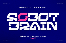 Robot Brain – Display Techno Font