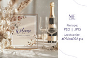 8x10 Table Sign Mockup, Wedding Sign, a Mockup by Mie Mockup Studio (Thumbnail 4 of 8)