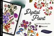 Digital Paint brushes for Procreate, a Brush Add-On by Patternish (Thumbnail 1 of 3)