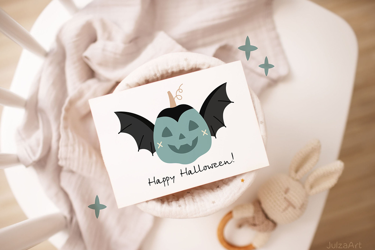 Halloween pumpkins clipart, a Seasonal Illustration by JulzaArt (Photo 5 of 7)