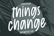 Things Change handwritten font, a Handwritten Font by jyllyco (Thumbnail 1 of 6)