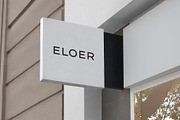 Logo Mockup Modern White Sign, a Product Mockup by Asylab (Thumbnail 1 of 5)