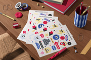 Kiss Cut Stickers Mockup Set, a Merchandise Mockup by creatsy5 (Thumbnail 9 of 10)