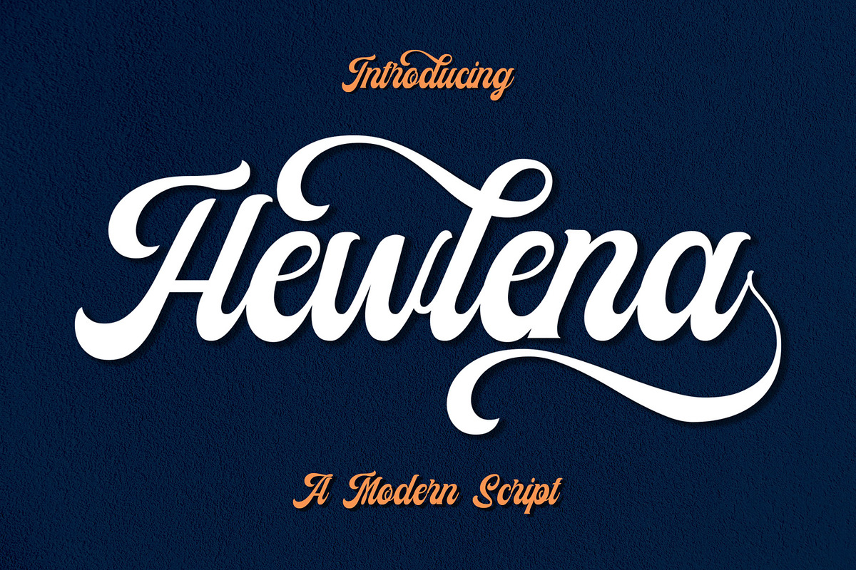 Hewlena, a Script Font by dansdesign (Photo 1 of 8)