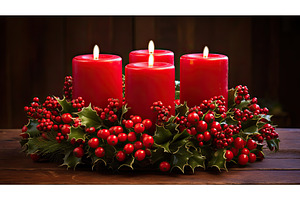 decoration advent candle wreath ai, a Holiday Photo by pikepicture