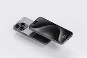 11 Psd iPhone 15 Pro Mockup, an iPhone Mockup by Se٧enStudio (Thumbnail 4 of 12)