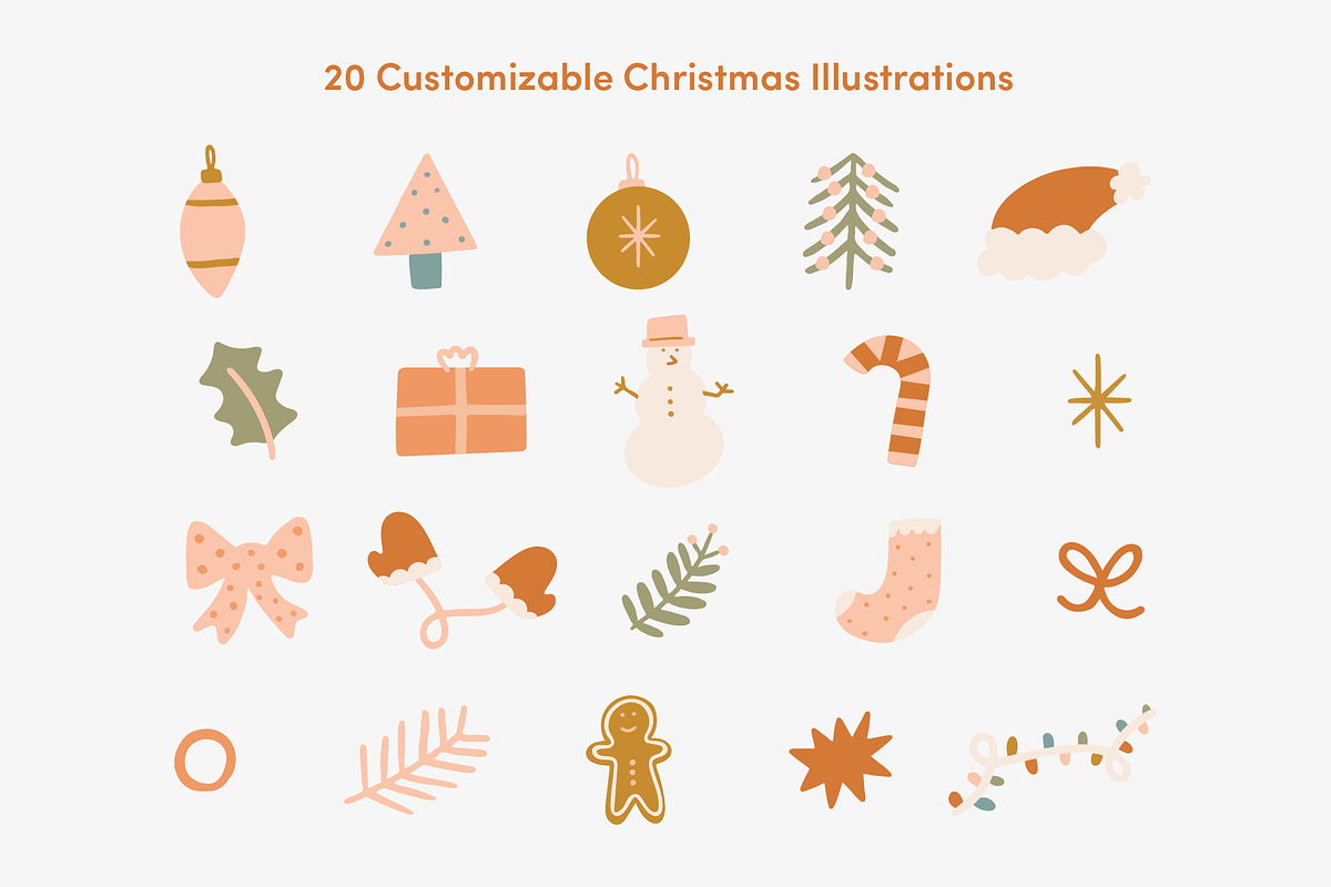 Christmas Illustration + Phrase Pack, an Illustration by Forth and Wild (Photo 2 of 10)