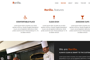 Rorilla. - Restaurant One Page