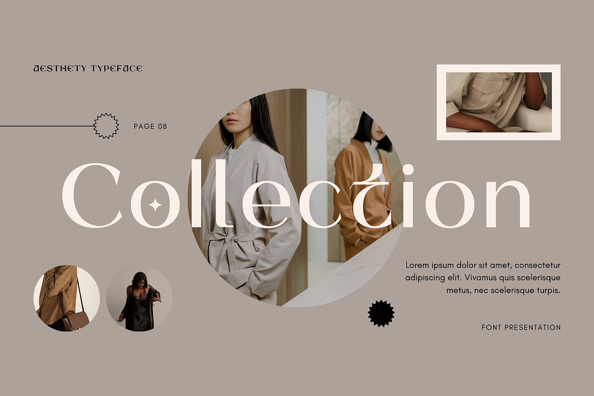 Aesthety Typeface, a Serif Font by Get Studio (Photo 4 of 13)
