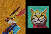 Knitted Fabric Square, Poster Effect, a Layer Style Add-On by iDoodle Studio (Thumbnail 4 of 4)