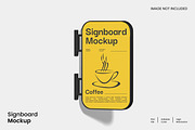 Signboard Mockup, an Advertising Mockup by Unerispace (Thumbnail 1 of 2)