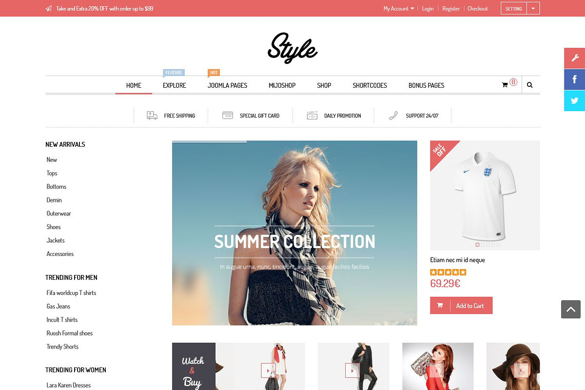 SJ Style - Responsive MijoShop Theme, a Websites & App Template by YouTech (Photo 2 of 5)