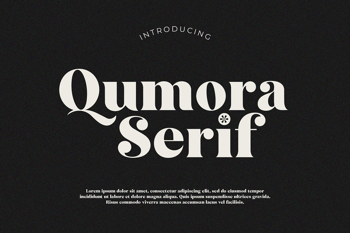 Qumora – Elegant Serif Typeface, a Serif Font by NTC Graphic (Photo 2 of 20)