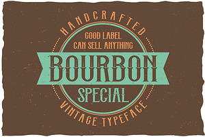 Bourbon Special Label Typeface