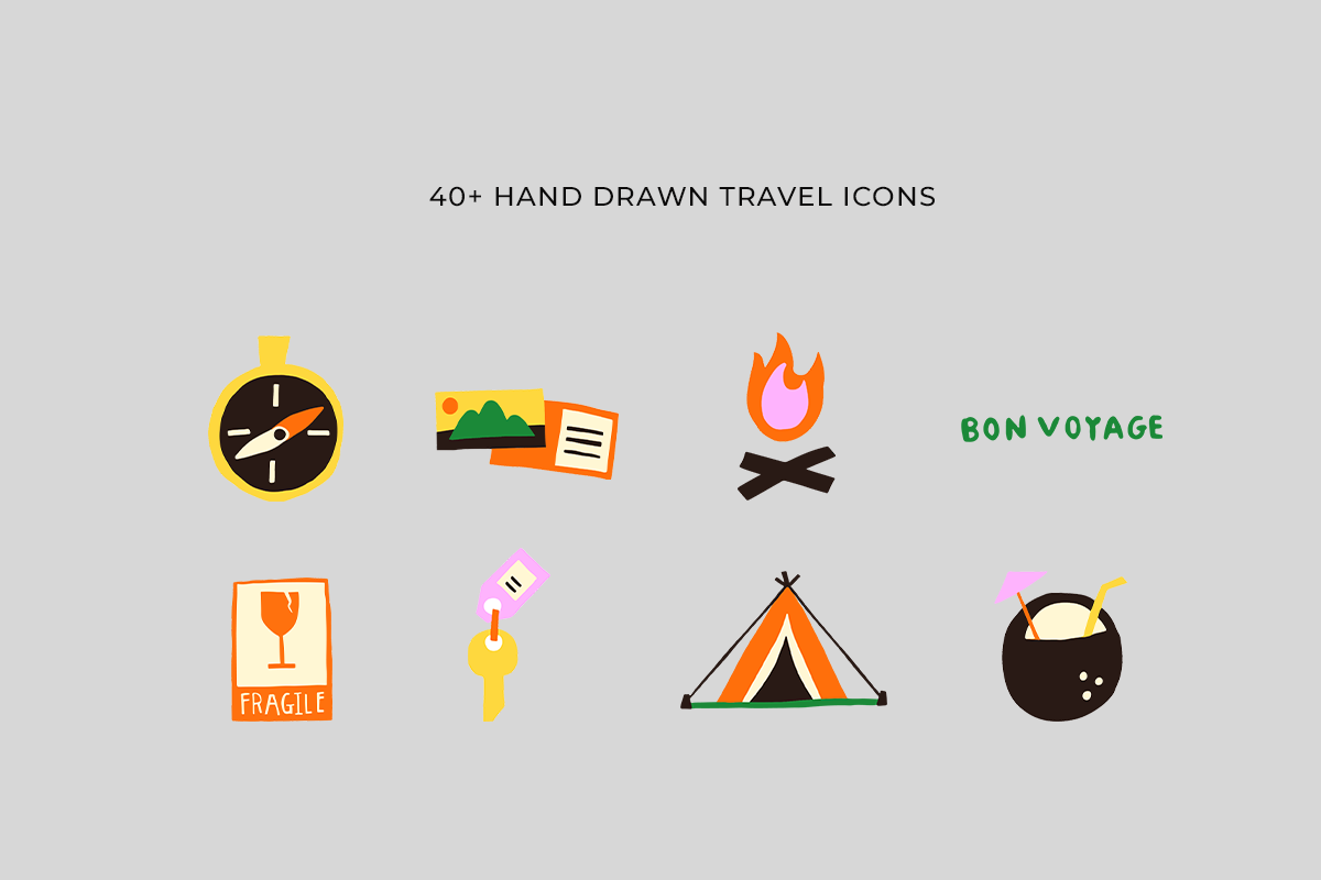 Travel Illustrations Bundle Pack, an Icon by Lotus White-Sugito (Photo 3 of 5)