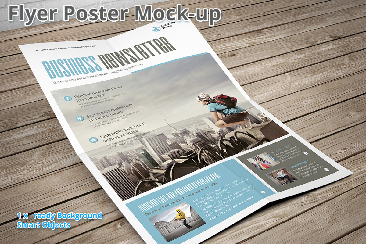 Flyer Mock-up ISO A4 3, a Print Template by MockUps Gallery (Photo 3 of 3)