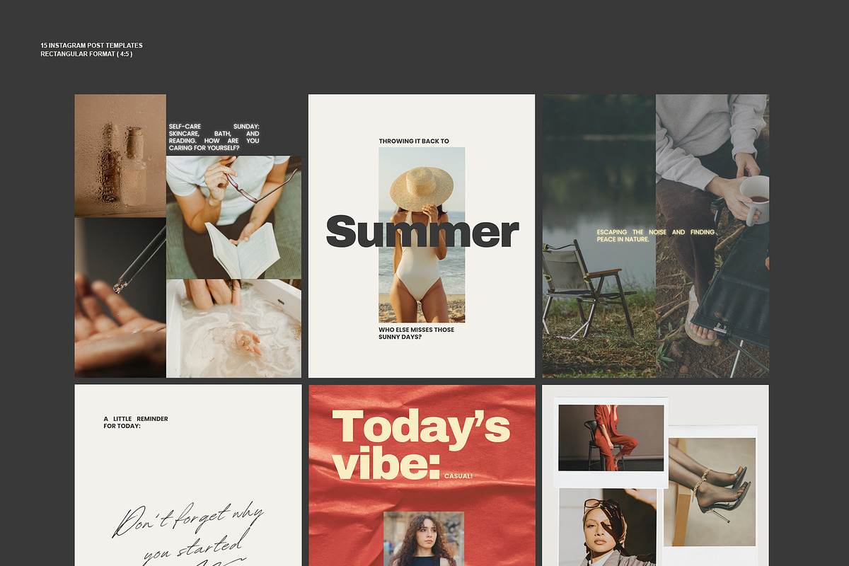 New Instagram Format Canva BUNDLE v1, a Social Media Template by CreativeFolks (Photo 3 of 11)