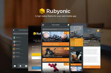 Rubyonic - Mobile PSD UI pack
