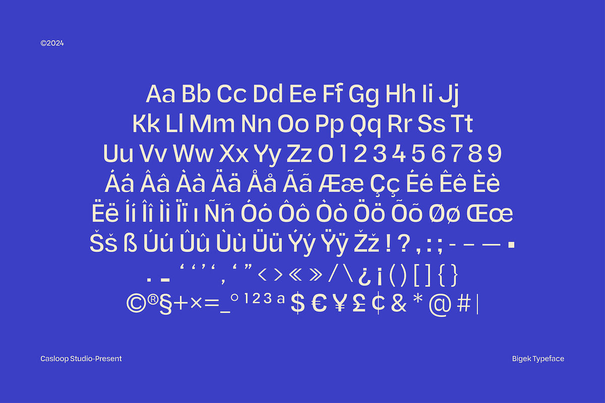 Bigek - Chunky Pop Groovy 9 Fonts, a Sans Serif Font by Casloop Studio (Photo 7 of 9)
