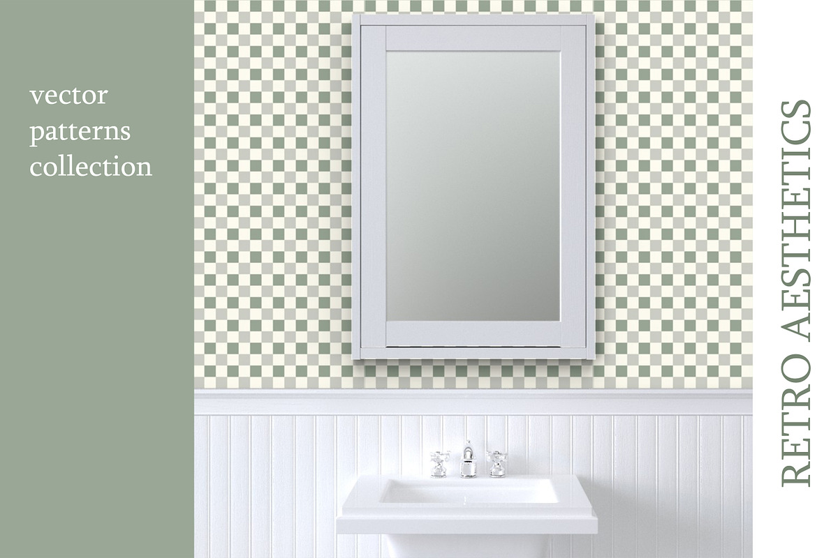 4 Geometric Green Sage Patterns, a Pattern Graphic by Naty Art (Photo 2 of 9)