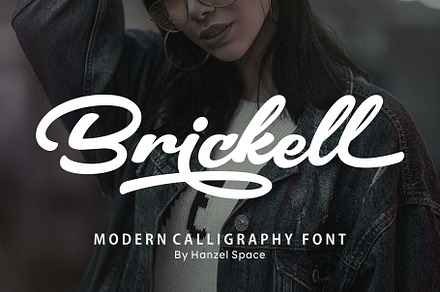 Brickell – Modern Calligraphy Font, a Script Font by HanzelSpace Studio