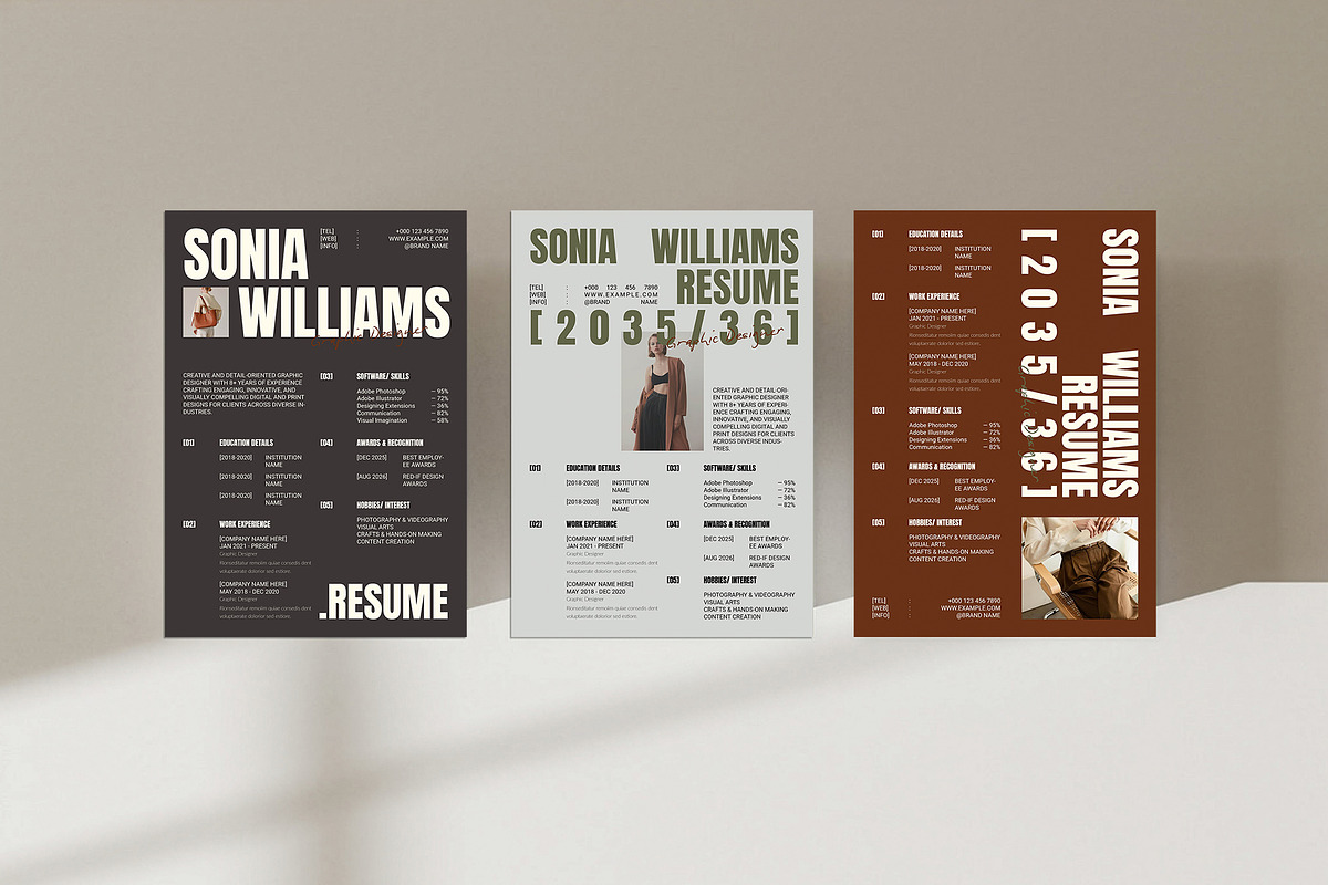 Professional Resume Kit Template, a Resume Template by DesignCrest (Photo 6 of 8)