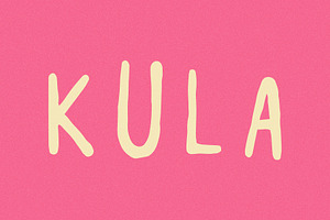Kula I A Tropical Display Font, a Handwritten Font by Taylor Penton