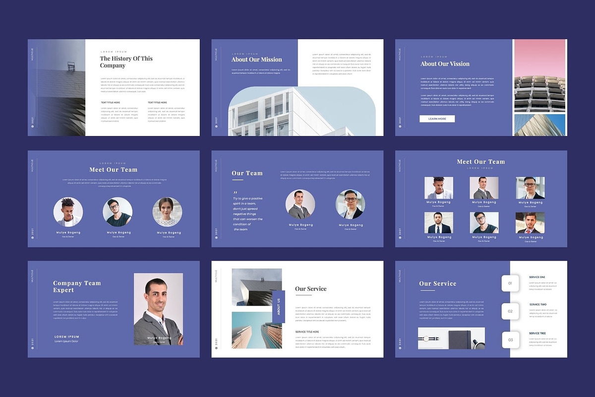 MULTYGUE Business Keynote Template, a Presentation Template by Rizki Herdian (Photo 3 of 6)