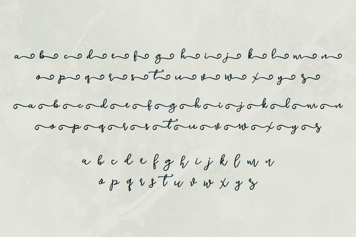 Avelane Script Font preview 8