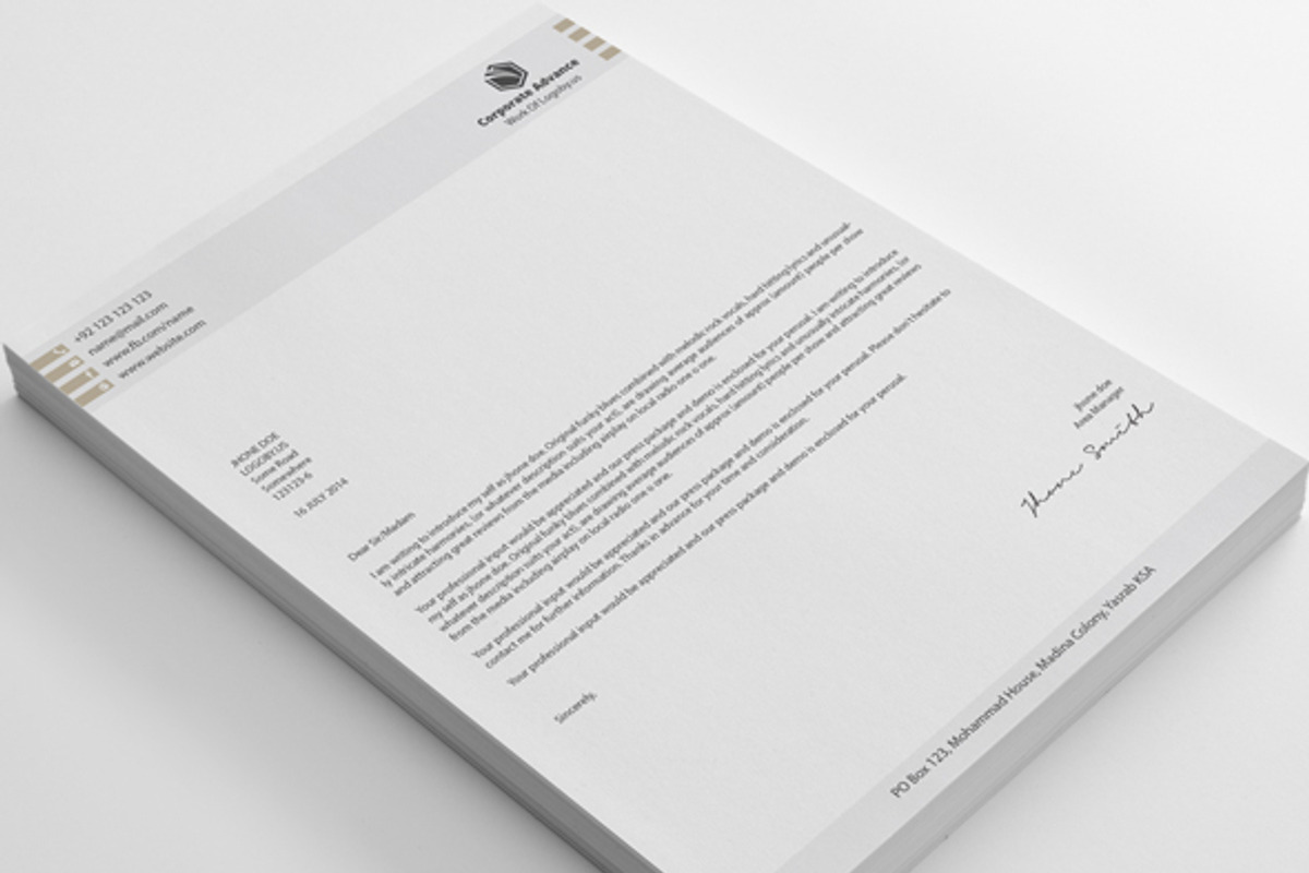 Letterheads, a Stationery Template by shujaktk (Photo 5 of 5)