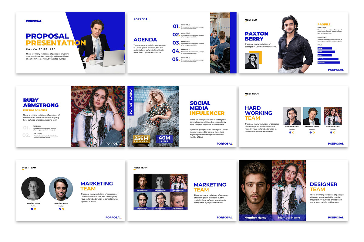 Proposal Canva Presentation, a Presentation Template by GraphicBerg (Photo 2 of 5)