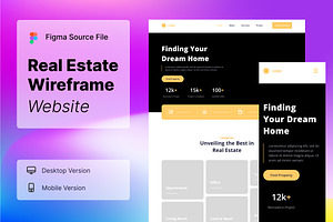 Real Estate Wireframe Website 03