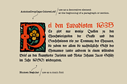 Antoine Medieval drop caps font, a Blackletter Font by kaer_shop (Thumbnail 4 of 9)