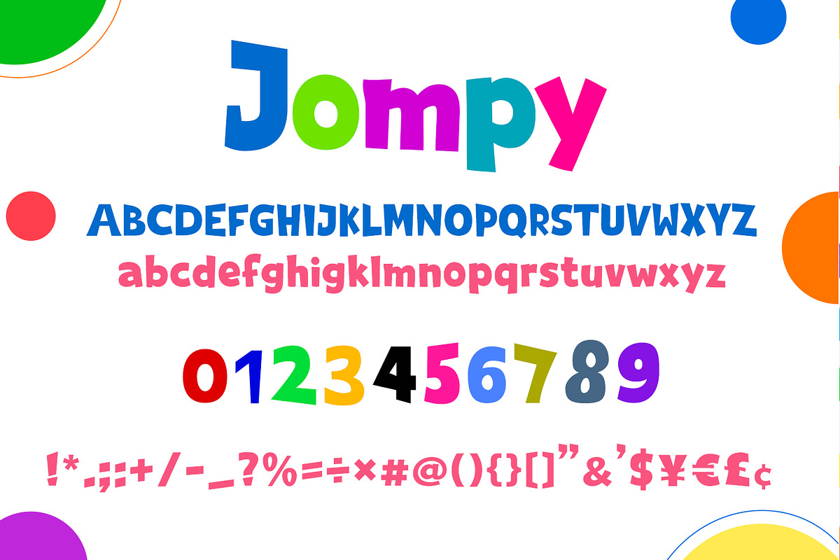 JOMPY – Playful Bold Display Font, a Blackletter Font by OWPictures (Photo 11 of 11)