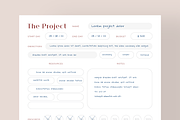 The Project - Modern Planner Layout, a Stationery Template by Filip Studio (Thumbnail 2 of 6)