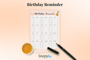 Birthday Reminder Template