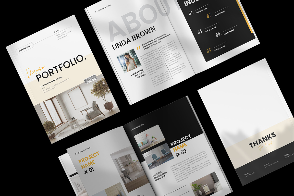 Design Portfolio Template, a Brochure Template by NorthPeak (Photo 2 of 9)