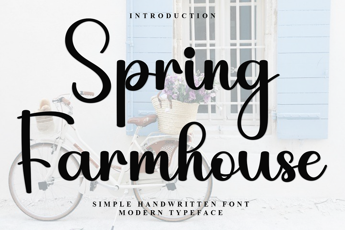 Spring Farmhouse, a Handwritten Font by InermediaSTUDIO (Photo 1 of 7)